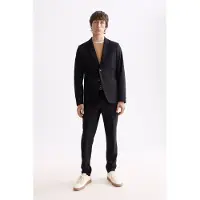 Scotch & Soda Core - Unconstructed Peak Lapel Cool-wool Blazer Black Talla: S | Blazers Outlet | Hombre | Negro