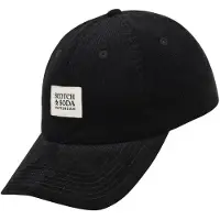 Scotch & Soda Unisex S&s Corduroy Adjustable Cap Black Traditional Talla: OS | Sombreros Outlet | Unisex | Negro