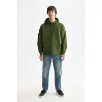 Scotch & Soda Core - 3 Crosses Hoodie Khaki Talla: XXL | Sudaderas con Capucha Outlet | Hombre | Marrón