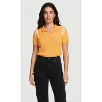 Brooks Brothers Short Sleeve Open Neck Cotton Polo Yellow Talla: S | Polos Outlet | Mujer | Amarillo
