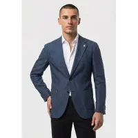 Brooks Brothers Jacket Regular Lining Linen Blue Talla: 38 | Blazers Outlet | Hombre | Azul