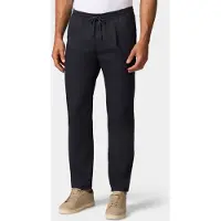 Brooks Brothers Slub Cotton Straight-leg Pleated Pant Navy Talla: W42 | Pantalones Sastre Outlet | Hombre | Azul