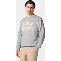 Brooks Brothers Terry Logo-embroidered Crewneck Sweatshirt Light Grey Talla: XXL | Jerséis Outlet | Hombre | Gris