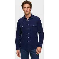 Brooks Brothers Casual Solid Shirt Dark Blue Talla: S | Camisas Casuales Outlet | Hombre | Azul