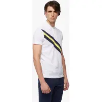 Brooks Brothers Cotton Pique Archive Stripe Polo Shirt Open White Talla: M | Polos Outlet | Hombre | Blanco