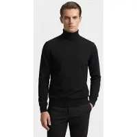 Brooks Brothers Merino Wool Turtle Neck Black Talla: XXL | Jerséis cuello Alto Outlet | Hombre | Negro