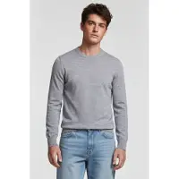 Brooks Brothers Merino Wool Crew-neck Sweater Mid Grey Talla: XL | Jerséis Outlet | Hombre | Gris