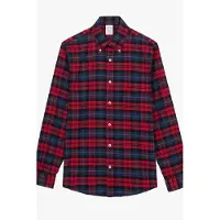 Brooks Brothers Casual Cotton Flannel Regular Fit Red Talla: XXL | Camisas Casuales Outlet | Hombre | Rojo