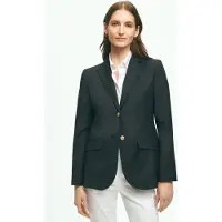 Brooks Brothers Wool Blazer With Gold Shank Buttons Navy Talla: 0 | Blazers Outlet | Mujer | Amarillo
