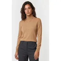 Brooks Brothers Merino Wool Turtleneck Camel Talla: L | Sudaderas con Capucha Outlet | Mujer | Marrón