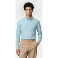Brooks Brothers Piquet Cotton Light Blue Talla: M | Manga Larga Outlet | Hombre | Azul