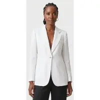 Brooks Brothers Jacket Linen White Talla: XL | Blazers Outlet | Mujer | Blanco
