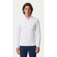 Brooks Brothers Knit Long Sleeve Polos White Talla: XL | Manga Larga Outlet | Hombre | Blanco