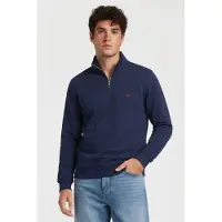 Brooks Brothers Plain Half-zip Sweatshirt Cotton Navy Talla: XXL | Jerséis Outlet | Hombre | Azul