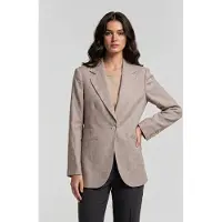Brooks Brothers Jacket Linen Beige Talla: L | Blazers Outlet | Mujer | Marrón
