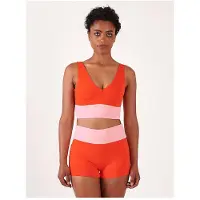 Mymarini - Women's Yoga Top - Parte superior de bikini size L, fucsia