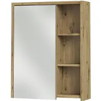 Vicco Armario con espejo para baño Viola Cachemira/Roble artesanal 60 x 75 cm, Model 60730