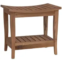 Syfax Mesa Lateral de Baño con almacenamiento Natural 50 x 35 x 45 cm