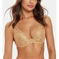 Chantelle Co Bra Tshirt Plunge Toffee Sequins Talla: C75 | Brasieres Outlet | Mujer