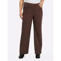 Sheego Pantalón marrón castaño