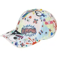Mymo Gorra 'Pop Eyetheme' amarillo / rojo / negro / blanco