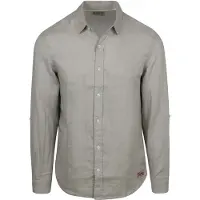 Scotch & Soda Seasonal Core Linen Regularfit Shirt Medium Grey Talla: XL | Camisas Casuales Outlet | Hombre | Blanco