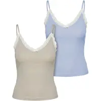 Urban Classics Top beige / azul