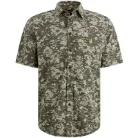 PME Legend Camisa 'Shirt in jersey piqué with allover print' verde