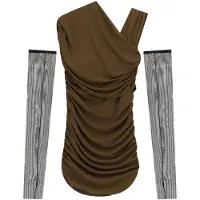 Imperial Vestido marrón oscuro / negro