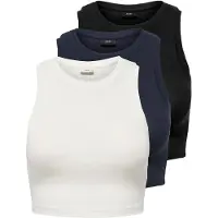 ONLY Top 'JDYLucky' azul noche / negro / blanco