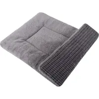 Merkloos Cama reversible para mascotas, lavable, para perros y gatos, color gris claro, 75 x 50 cm