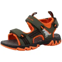 Tom Tailor Zapatos abiertos gris / caqui / naranja