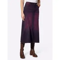HEINE Falda rojo vino