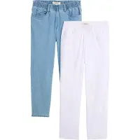 Bonprix Vaquero azul claro / blanco