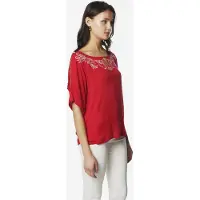 KOROSHI Blusa rojo / blanco