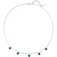 Hey Happiness Cadena 'Green Glow' verde / plata