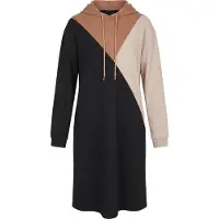 Usha Vestido beige / marrón / negro