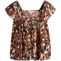 Next Blusa marrón / marrón claro / negro / blanco