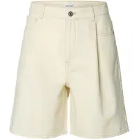Selected Pantalón vaquero plisado 'SLFTENNA' ecru
