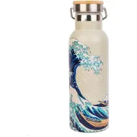 Erik Editores Botella De Metal Con Asa The Great Wave Of Kanagawa Hokusai