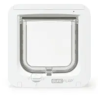 Sureflap Puerta para Gatos con Microchip - Blanco