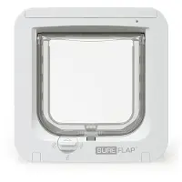 Sureflap Puerta para Gatos con Microchip - Gris/blanco