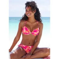 LASCANA Top de bikini beige / naranja / rosa / rosa