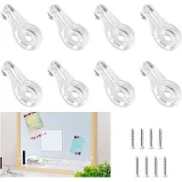 OEM Soportes para espejos de plástico - Clips transparentes - 60 unidades - Brillo
