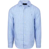 Superdry para hombre. M4011103A Camisa Riviera Lino azul (M), Casual, Manga larga, outlet 2026.