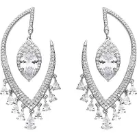 Luxenter Pendientes 'Hakku' plata