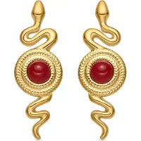 Luxenter Pendientes 'EDRAK' rojo
