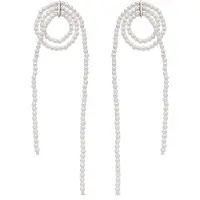 Luxenter Pendientes 'LIMA' plata / blanco