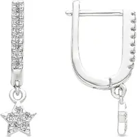 Luxenter Pendientes 'Sasai' plata