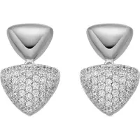 Luxenter Pendientes 'HAJU' blanco